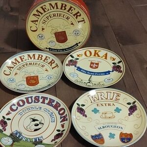 CAMEMBERT Superieur 8" Plates Set of Four‎